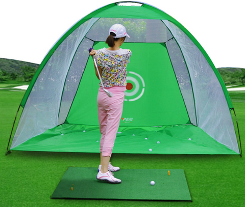 Golf Übungsnetz Zelt Golf Schlagkäfig Garten Grünland Übungszelt Golf Trainingsausrüstung Mesh Outdoor