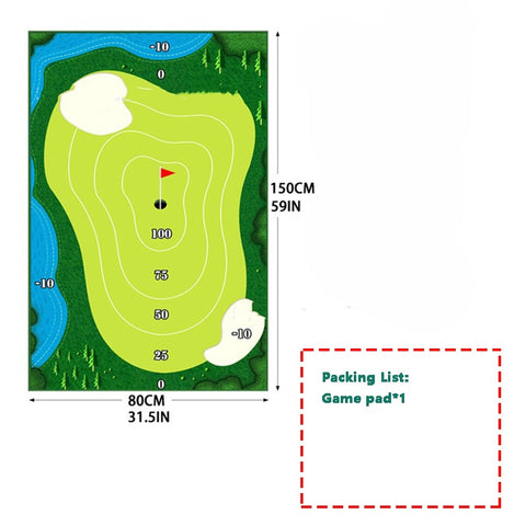 Colchoneta de entrenamiento de Golf para columpio, juguetes para padres e hijos, colchoneta direccional de seguimiento de bolas, almohadillas de práctica de columpio