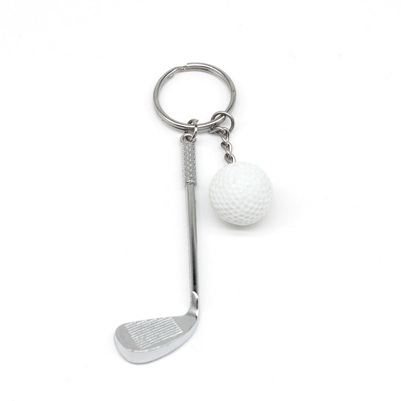 Golf Keychain Pendant Cross-border Gift Golf Creative European And American Metal Hardware Pendant Crafts