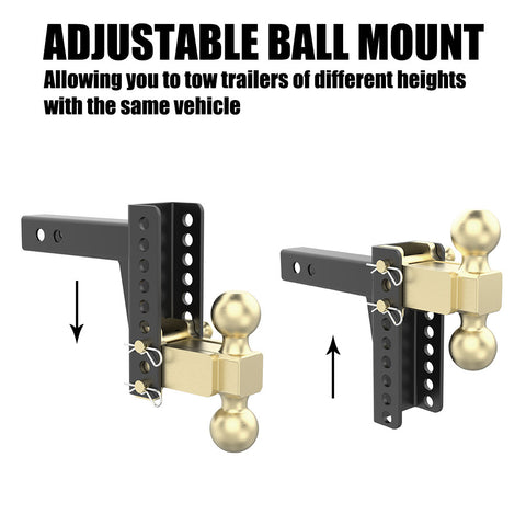 Adjustable Trailer Hitch Golf Tee