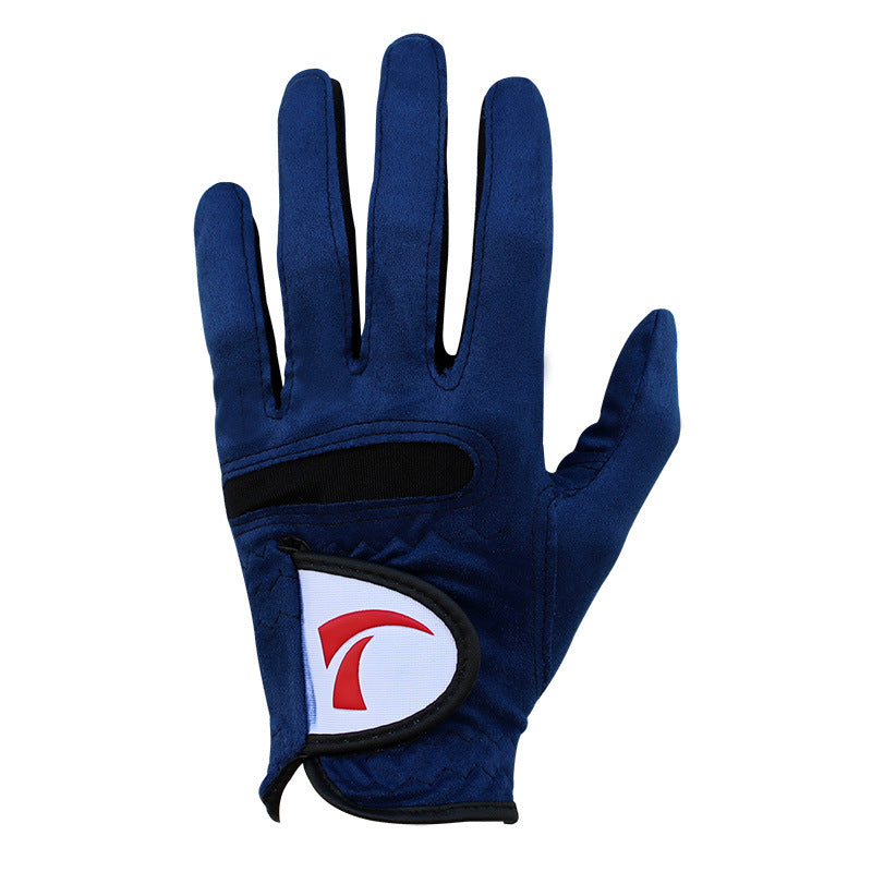 A Pair Golf Gloves Men's Microfiber Cloth Gloves Soft Wear Resistant Non-slip Breathable Gloves Durable