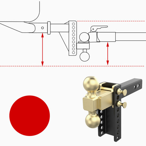 Adjustable Trailer Hitch Golf Tee