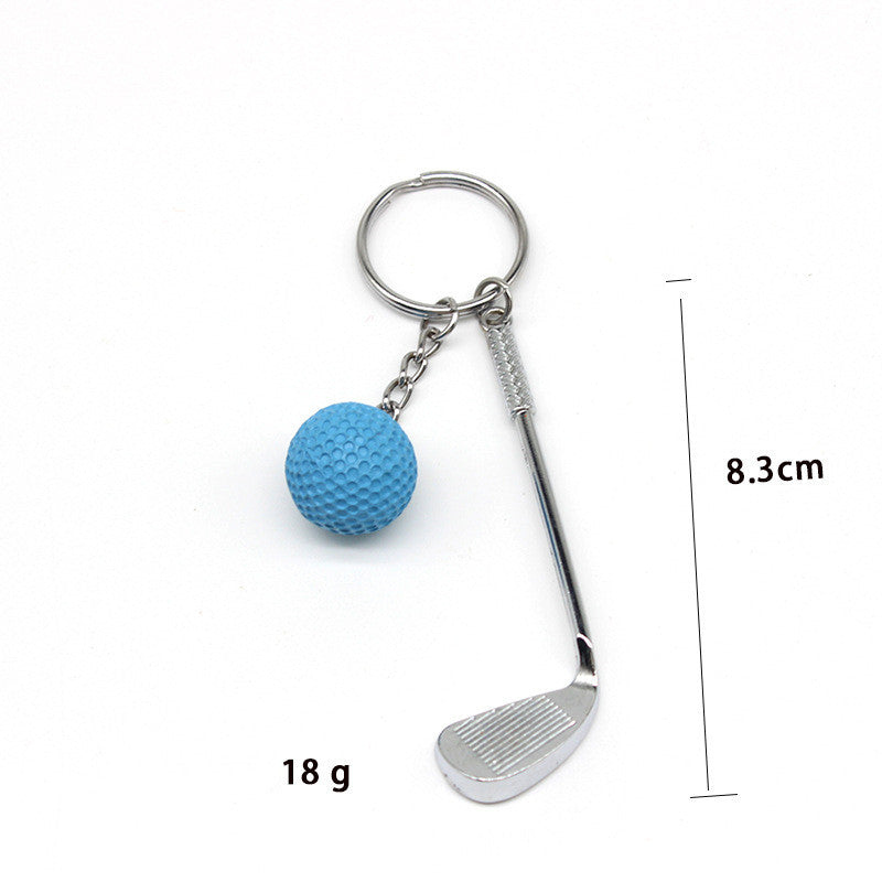 Golf Keychain Pendant Cross-border Gift Golf Creative European And American Metal Hardware Pendant Crafts