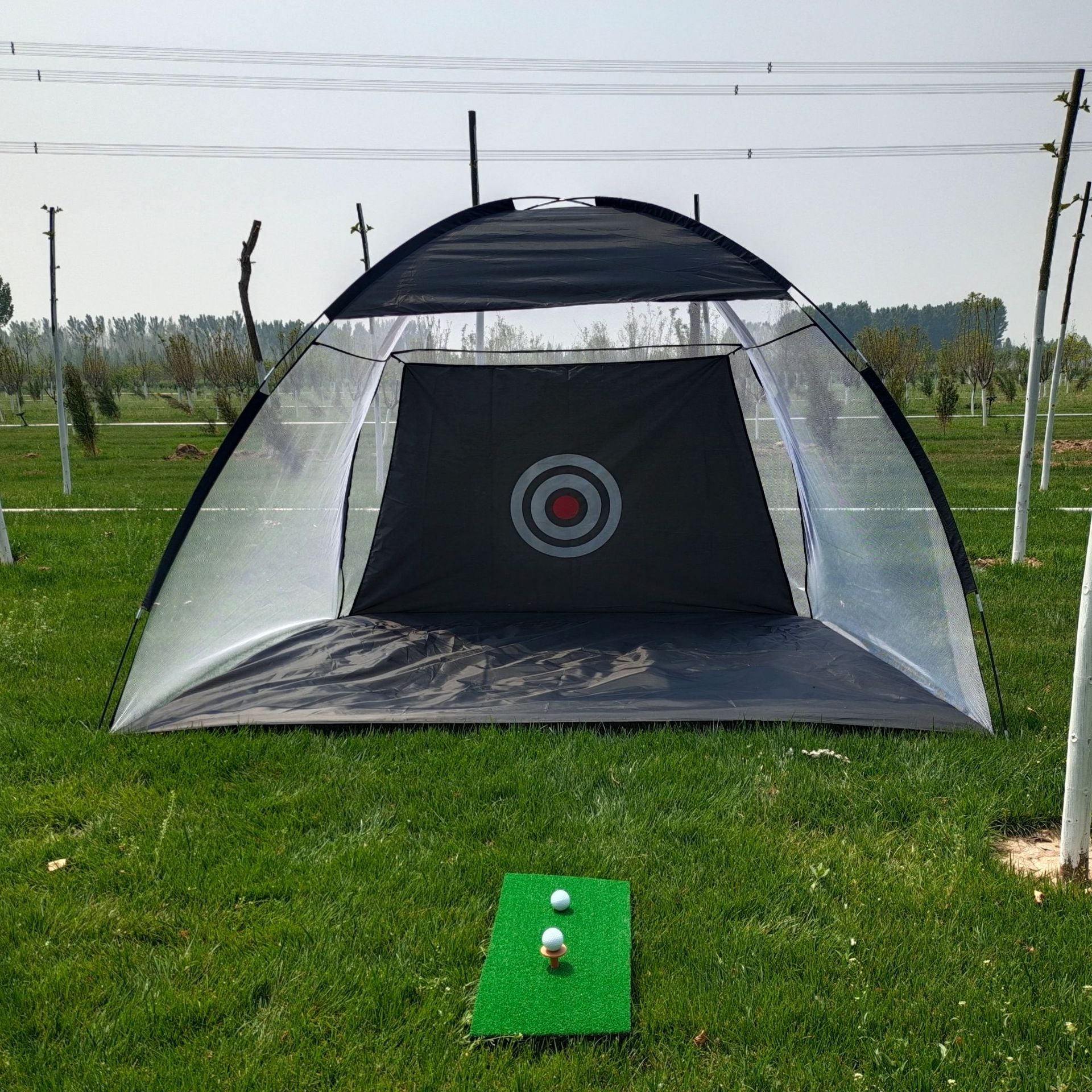 Golf Übungsnetz Zelt Golf Schlagkäfig Garten Grünland Übungszelt Golf Trainingsausrüstung Mesh Outdoor