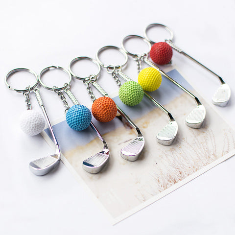 Golf Keychain Pendant Cross-border Gift Golf Creative European And American Metal Hardware Pendant Crafts