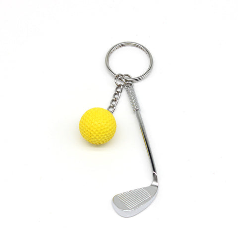 Golf Keychain Pendant Cross-border Gift Golf Creative European And American Metal Hardware Pendant Crafts