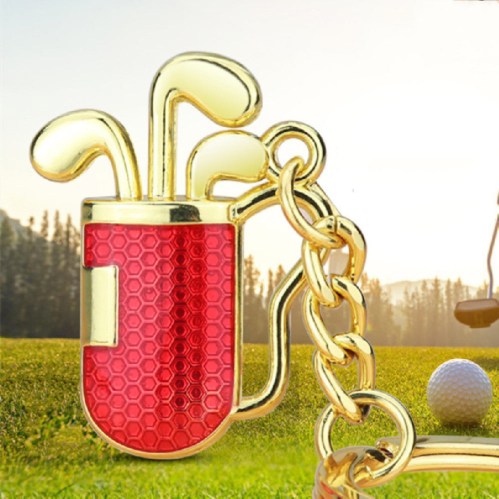 Simulation Golf Club Barrel Key Ring